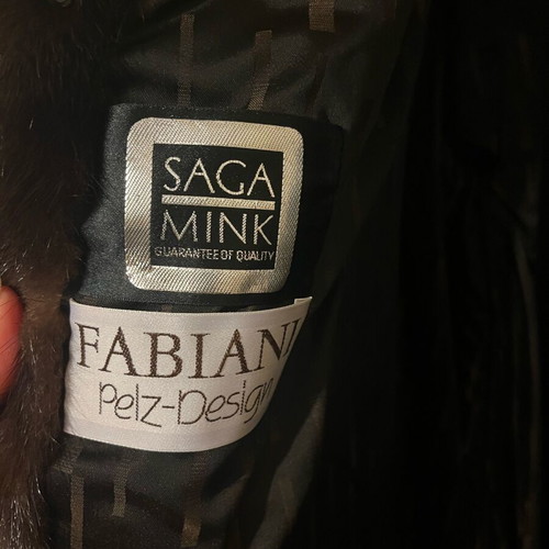 Fabiani Pelz-Design mink fur coat like new, brown, vintage