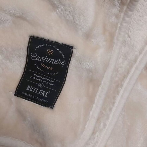 Cashmere children's blanket beige 1.50x2.00 new
