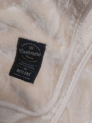Cashmere children's blanket beige 1.50x2.00 new