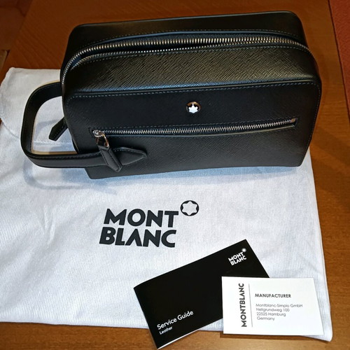 Montblanc Νεσεσέρ Dopp Kit Μαύρο Καινούργιο Δερμάτινο