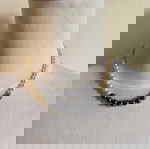  Vintage black Hematite with Pearls Necklace