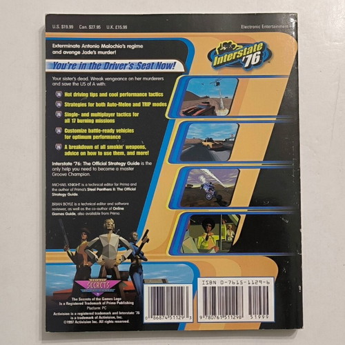 Strategy Guide - Interstate '76 like new, in English