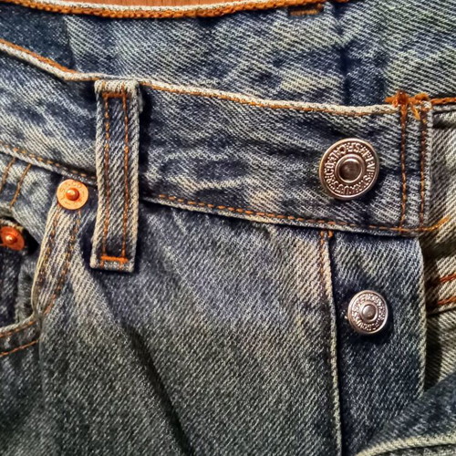 Levi's 501 jeans W30-L32 like new, blue, button fly