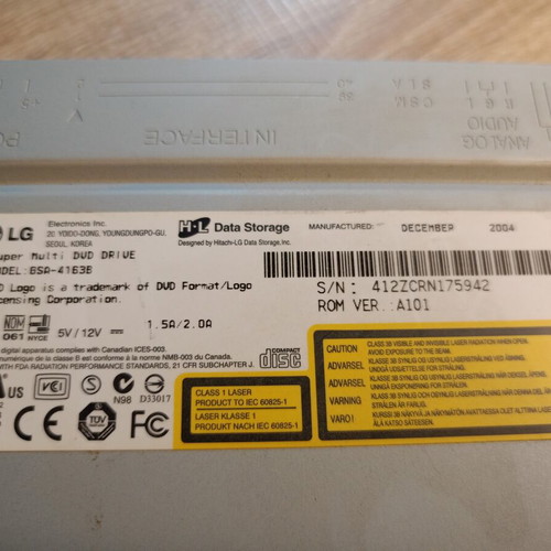LG GSA-4163B DVDRW and Acer CDRW drive used