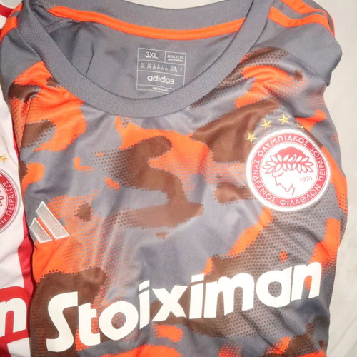 Olympiakos football jerseys 2023-24 Conference League authentic set