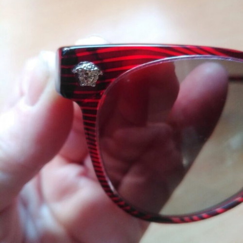 Versace women's sunglasses like new, dark burgundy frame