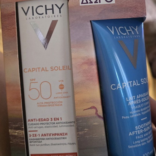 Vichy Capital Soleil sunscreen and after sun set new