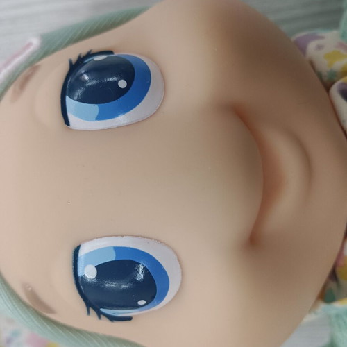 Light-up Huggy toy from the 1990s, fabric stains