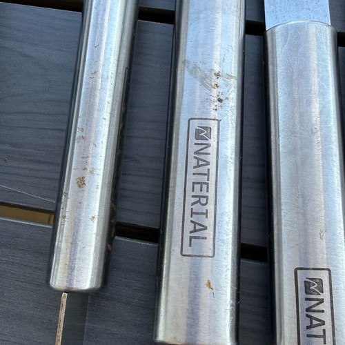 Barbecue set new with marks on handles