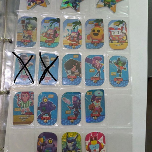 Brawl Stars collectible caps part 2 used, pack of 12 or 9 stars
