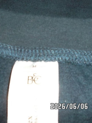 Sweatshirt B&C Safran size M like new, black and dark blue