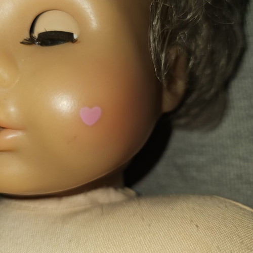 Mattel Talking Doll 1995 used with electronic mechanism and pink heart