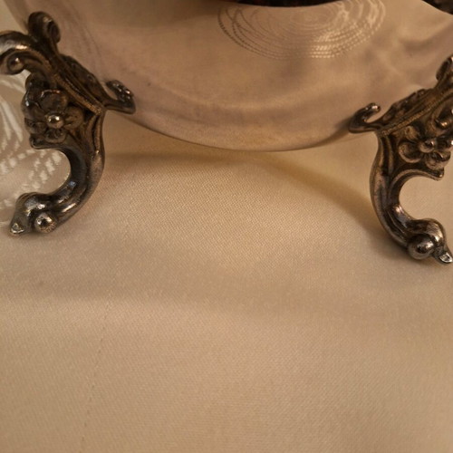 Silver-plated pitcher like new, signed, set of 2 pieces