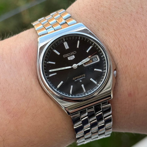 Seiko 5 Sports men's watch used, stainless steel, automatic