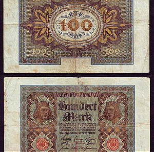 Γερμανία  Germany 100 Mark 1920  (Альб01)
