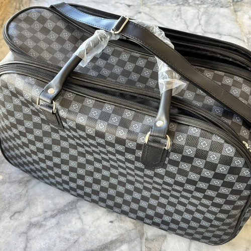 Travel bag duffel style checkerboard new