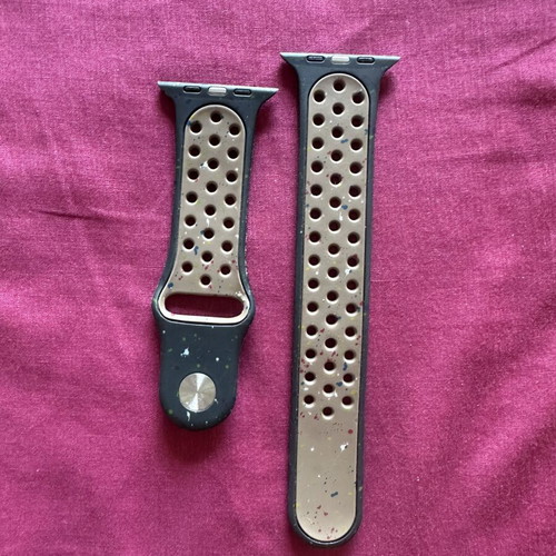 Sport Band for Apple Watch Black and Beige like new