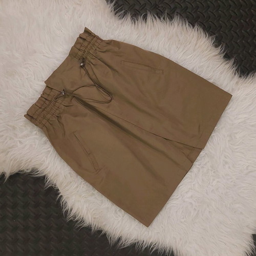 Stradivarius women's mini skirt size S like new, beige brown