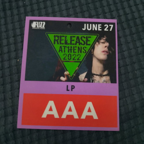 Collectible LP Release Athens 2022 card used in good condition