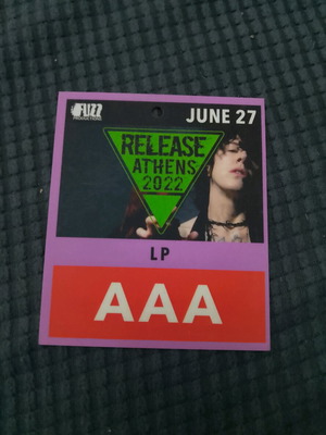 Collectible LP Release Athens 2022 card used in good condition