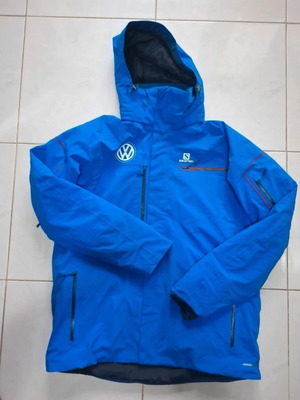 Salomon jacket XXL new, blue, waterproof
