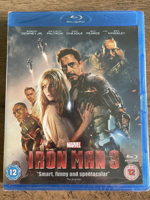 Iron Man 3 Blu-ray brand new with Greek subtitles and slipcover