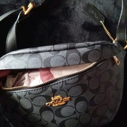 Coach waist bag new, unisex, gray color