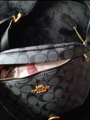 Coach waist bag new, unisex, gray color