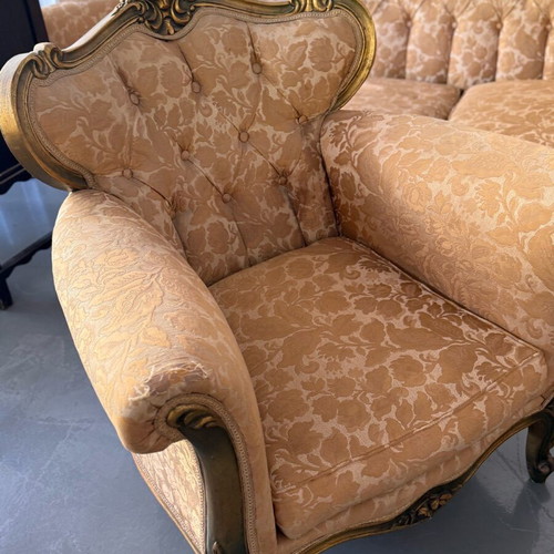Englezakis antique living room used with sofa, 2 armchairs and chair