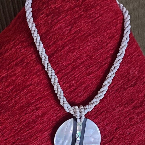 Handmade necklace from natural materials new 45cm