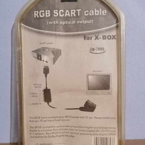 Xbox RGB advanced cable with optical output, new sealed