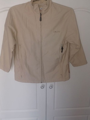 DKNY windbreaker like new, beige spring jacket with 3/4 sleeves
