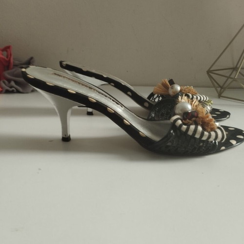 Roberto Botella mules leather used, size 37.5/38, black
