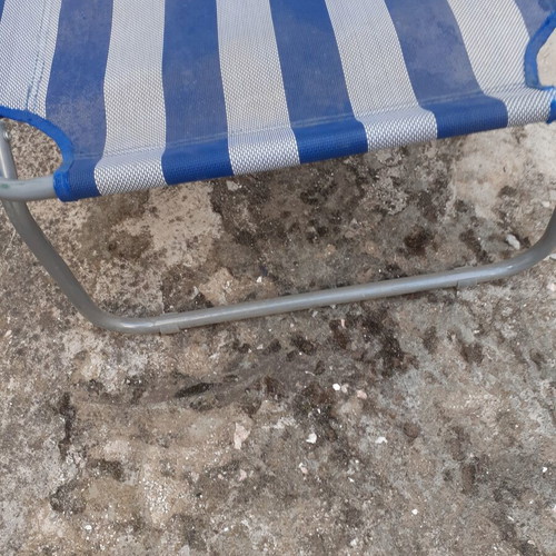 Aluminum sun lounger new with adjustable backrest
