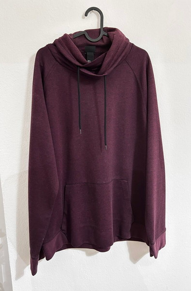 Ανδρικό φούτερ H&M μπορντό με γιακά