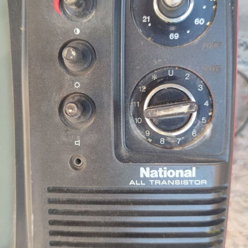 National TR-602ES Retro Vintage 12" Television used, needs repair