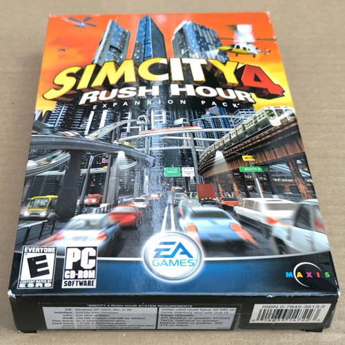 SimCity 4 Rush Hour Expansion Pack PC like new
