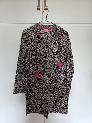 Leopard nightdress like new, brown and purple
