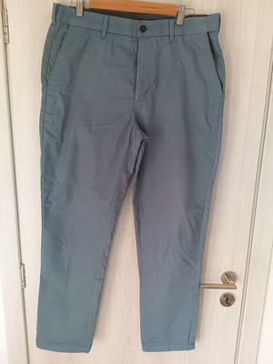 Marks and Spencer men's office pants used, turquoise, size 34