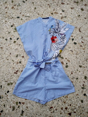 Summer cotton one-piece shorts Zara size S-M like new