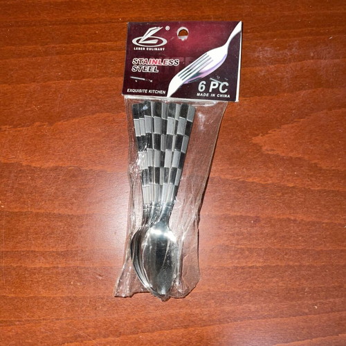 Leber Culinary set of 6 stainless steel spoons