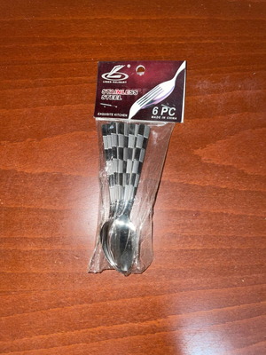Leber Culinary set of 6 stainless steel spoons