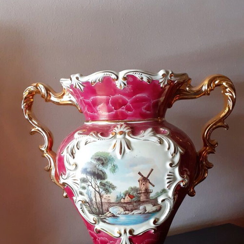 Vintage Italian vases-amphorae Sicas Sesto Fiorentino like new