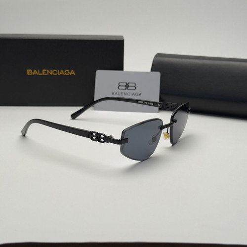 Balenciaga Rimless BB Edition Black Cat Eye Women's Sunglasses new
