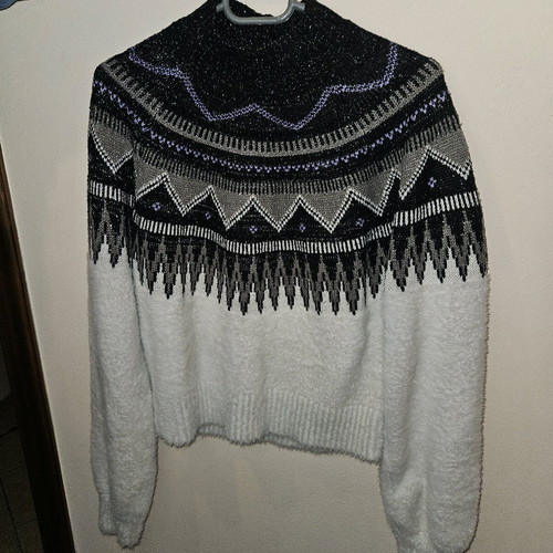 Tally Weijl sweater used, size M, white multicolor