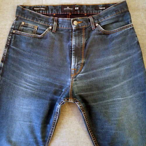 Blue Harbour Jeans tapered pants size L like new, faded blue