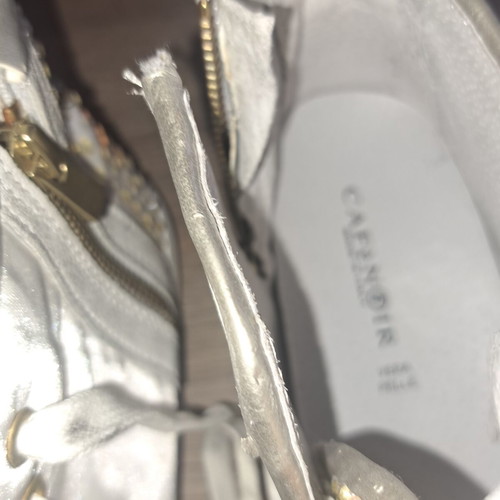 Cafe Noir women's sneakers new, size 38, white leather