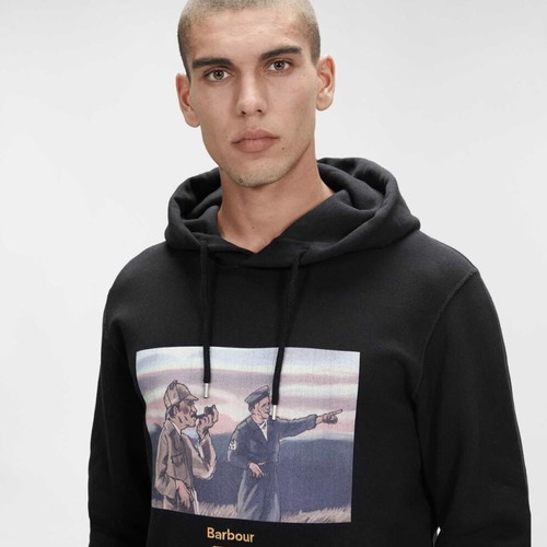 Barbour x C.P. Company Graphic Hoodie new, men's size M
