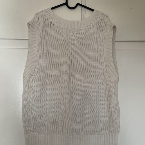 Abercrombie & Fitch vest used, white, size M