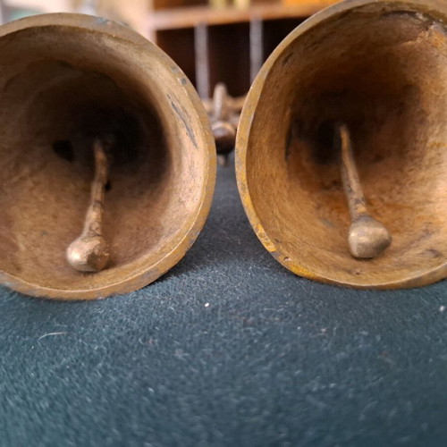 Double brass bell used vintage likely work by Muharos Lajos